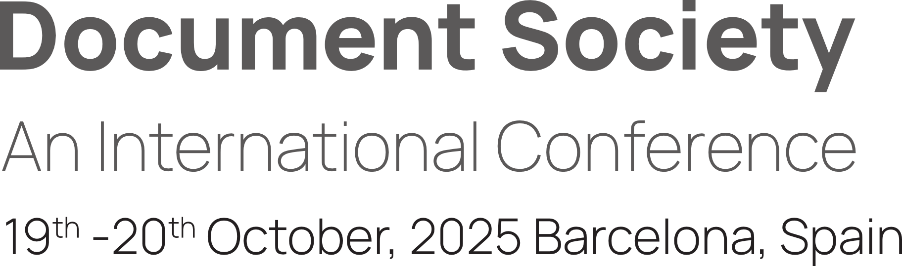 Document Society Conference 2025